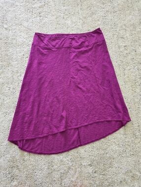Prana XL Women’s Magenta High-Low Knit Skirt